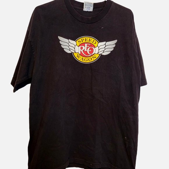 REO Speed Wagon 2009 Rock You Concert Shirt Black Size XL Bayside Heavy Weight - Picture 1 of 8